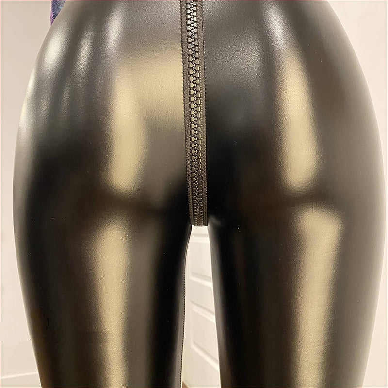 Mina Leder-Leggings